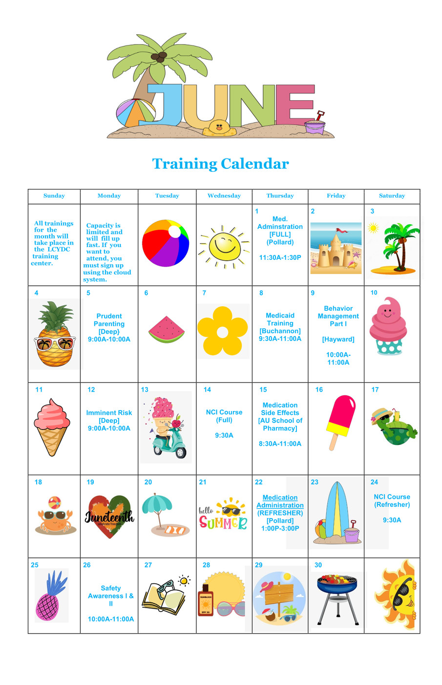 June 2023 Calendar