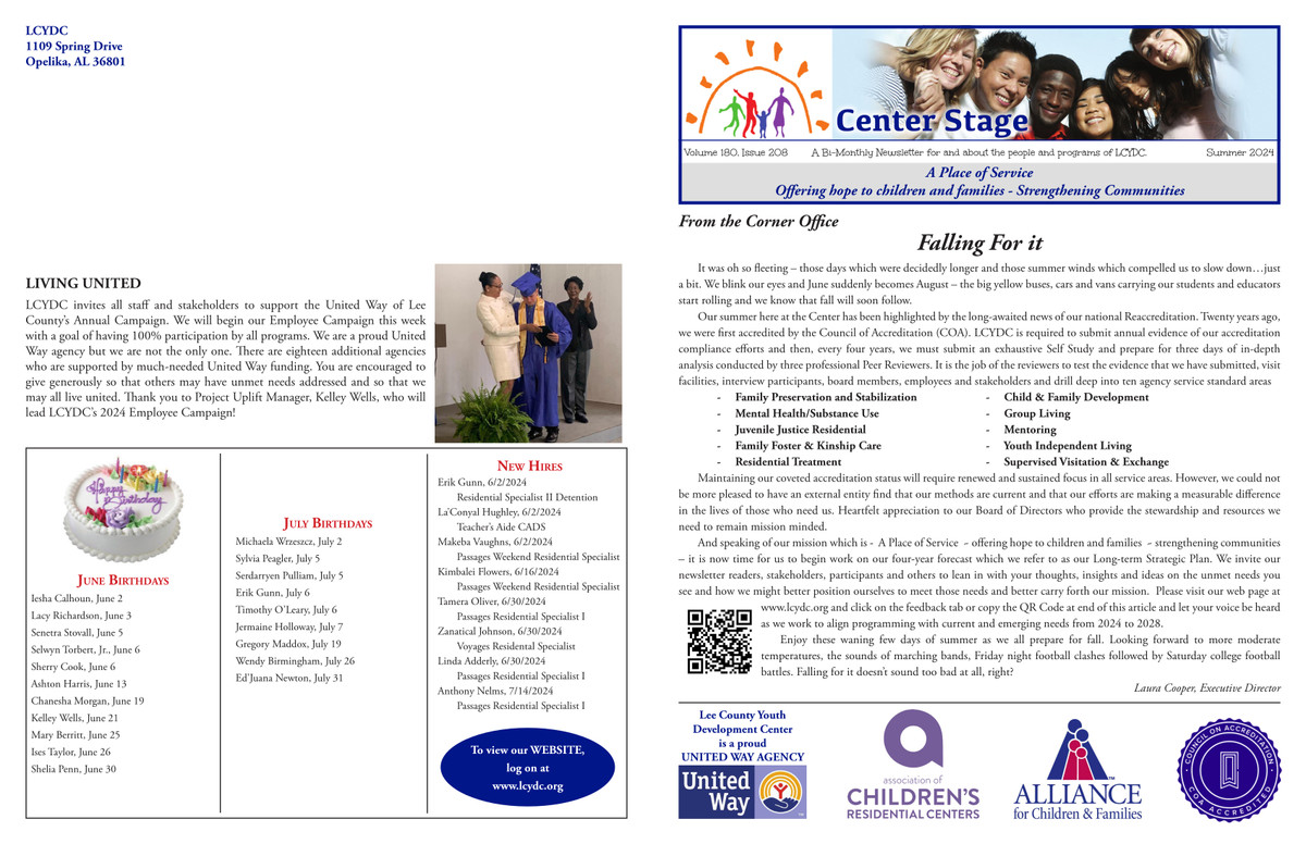 Cover of the Summer 2024 Newsletter